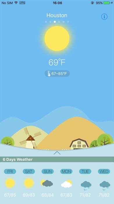 「Weather HD for weather forecast, world city」のスクリーンショット 3枚目