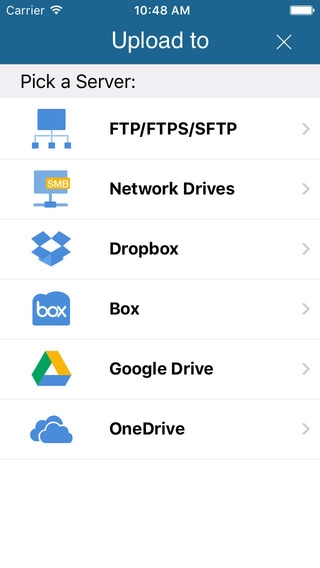 「iTransfer - FTP, SFTP, FTPS, Cloud Drive Manager」のスクリーンショット 3枚目