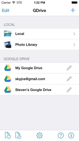 「GDrive for Google Drive」のスクリーンショット 1枚目