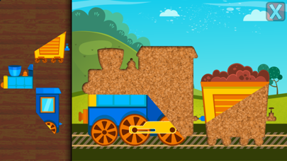 「子供の鉄道と交通機関 – 幼児向けパズル」のスクリーンショット 2枚目