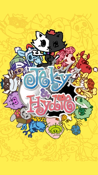 「リバーシねこねこJeky&Hydie無料パズルゲーム」のスクリーンショット 2枚目