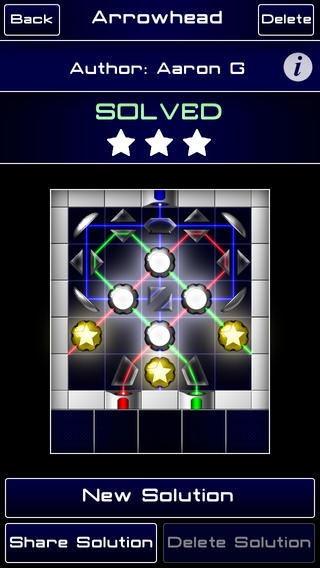 「Luminations:  A Laser Puzzle Game」のスクリーンショット 2枚目