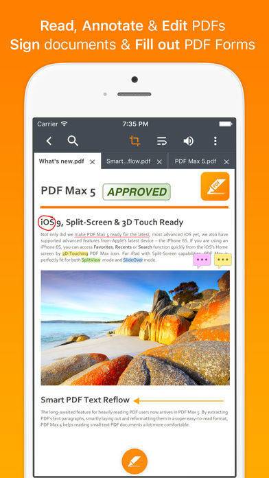 「PDF Max Pro - #1 PDF app!」のスクリーンショット 1枚目