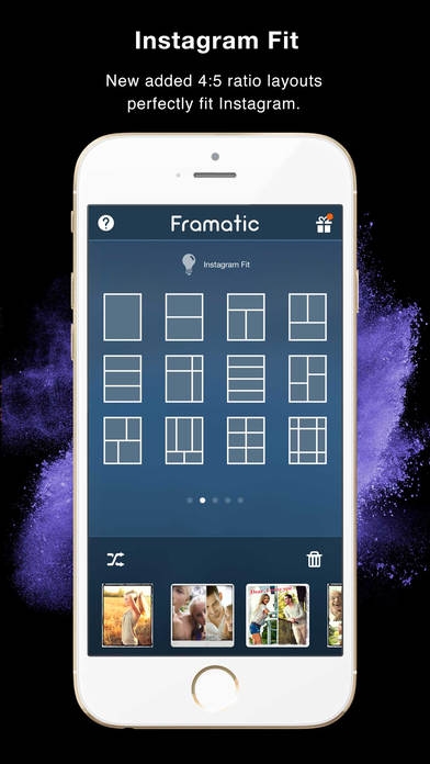 「Framatic Pro - Photo Collage App」のスクリーンショット 2枚目