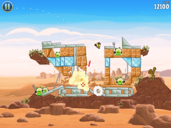 「Angry Birds Star Wars HD Free」のスクリーンショット 2枚目
