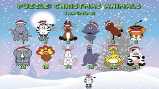 「Puzzle: Christmas animals for toddlers」のスクリーンショット 1枚目