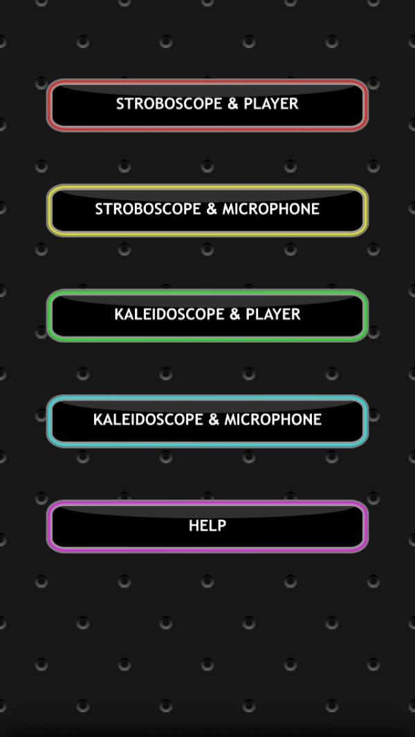 「Music Stroboscope Kaleidoscope」のスクリーンショット 1枚目
