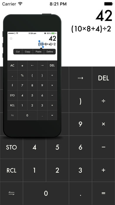 「Minimalist Calculator」のスクリーンショット 2枚目