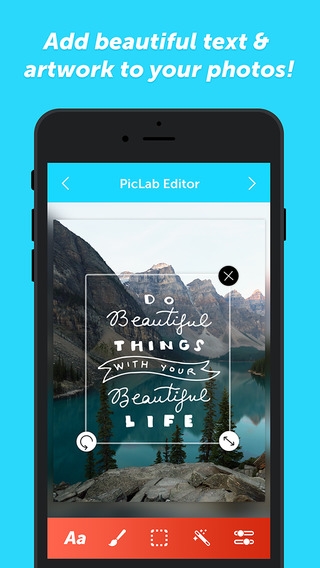 「PicLab - Photo Editor, Collage Maker & Creative Design App」のスクリーンショット 1枚目