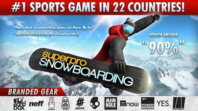 「SuperPro Snowboarding」のスクリーンショット 1枚目