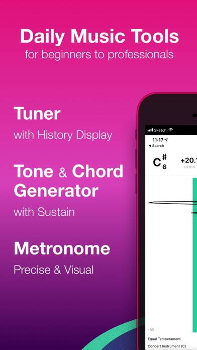 「Tunable – Tuner & Metronome」のスクリーンショット 2枚目