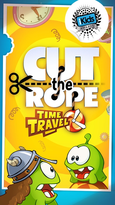「Cut the Rope: Time Travel (カット・ザ・ロープ：タイムトラベル)」のスクリーンショット 1枚目