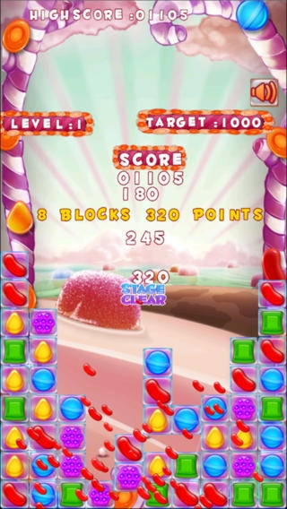 「キャンディのときめき Candizzle - Sweet Smash Puzzle Game」のスクリーンショット 2枚目