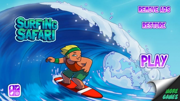 「Surfing Safari - 無料のiPhone / iPadのレーシング版」のスクリーンショット 1枚目