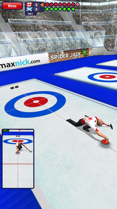 「Curling3D lite」のスクリーンショット 2枚目