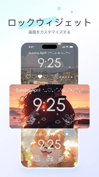 「Widgify: DIYロックスクリーン壁紙と電子ペット」のスクリーンショット 2枚目