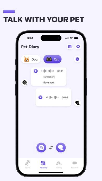 「ペット翻訳機: いたずら音」のスクリーンショット 2枚目