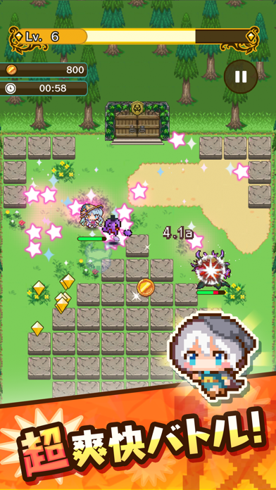 「ピコピコサバイバーズ2D:爽快アクションRPG」のスクリーンショット 1枚目