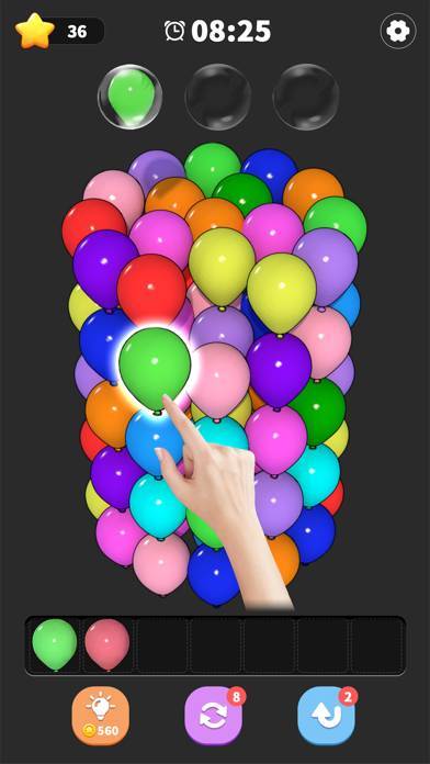 「Balloon Triple Match:3D Puzzle」のスクリーンショット 2枚目
