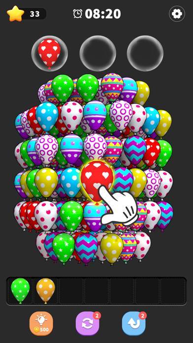 「Balloon Triple Match:3D Puzzle」のスクリーンショット 3枚目