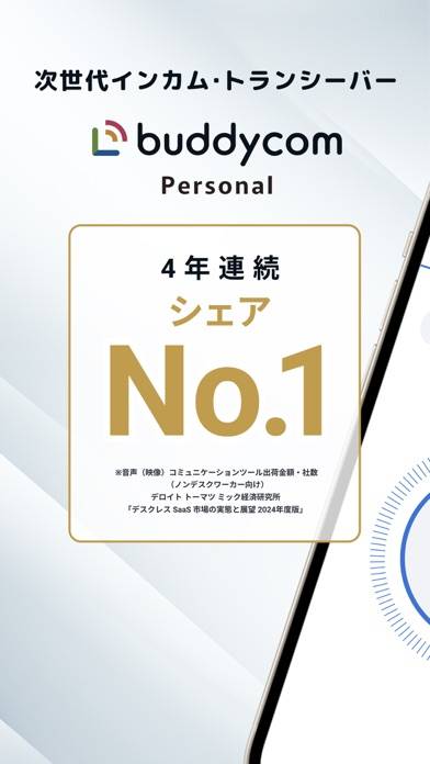 「Buddycom Personal(バディコムパーソナル)」のスクリーンショット 1枚目