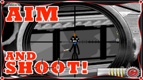 「A Stickman Sniper - 無料 射撃 アサシン ゲーム」のスクリーンショット 3枚目