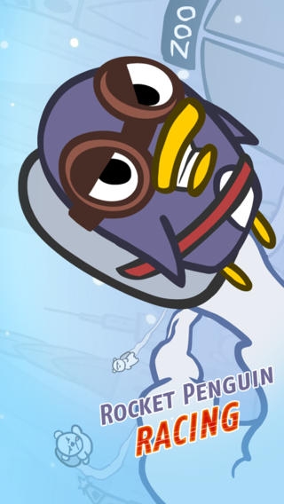 「ロケットペンギンレーシング - 楽しい のフライングゲーム Rocket Penguin Jetpack Racing」のスクリーンショット 1枚目