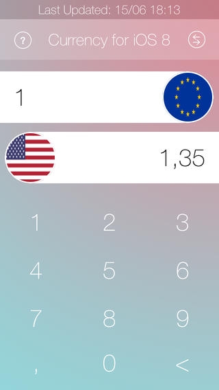 「通貨のコンバーター iOS 8 | 日本人」のスクリーンショット 1枚目