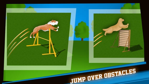 「犬の敏捷性の障害の馬場馬術レースコンテスト - 無料版」のスクリーンショット 3枚目