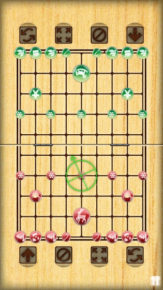 「!iM: 中国のチェッカー（チェス）ライト （1つまたは2つのプレーヤーのためのゲームのような単純なチェス）」のスクリーンショット 1枚目