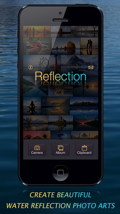 「Reflection - 感動するほど幻想的！ 水に反射した画像を自動で作る」のスクリーンショット 2枚目