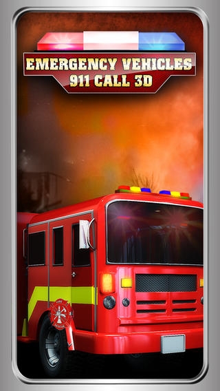 「緊急車両911コール - 救急車、消防·警察クレイジーレース - 無料版」のスクリーンショット 1枚目