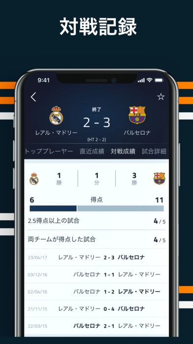 Goal ライブスコア サッカー試合速報のスクリーンショット 4枚目 Iphoneアプリ Appliv
