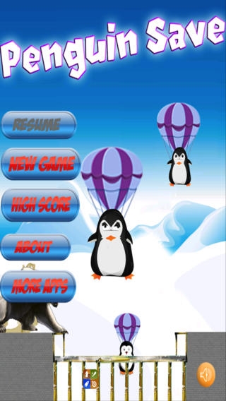 「ペンギン動物ゲーム： 楽しい ための無料ゲーム 男の子と女の子」のスクリーンショット 1枚目