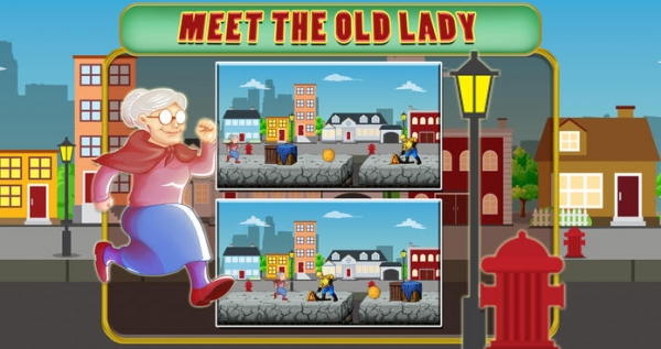 「マッドマックスおばあさん無料2D楽しい - 怒っているグランのスタイルで！」のスクリーンショット 1枚目
