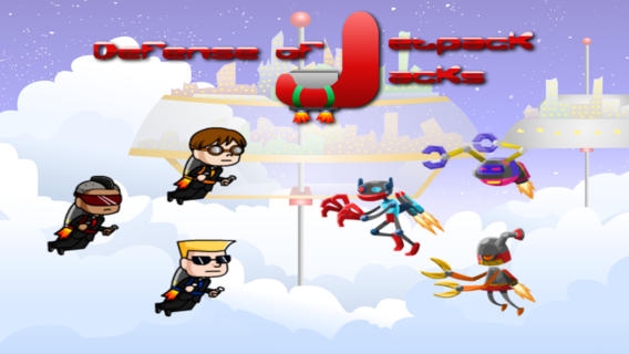 「Jetpackのジャックスの防衛: 無料の子供のゲーム」のスクリーンショット 1枚目