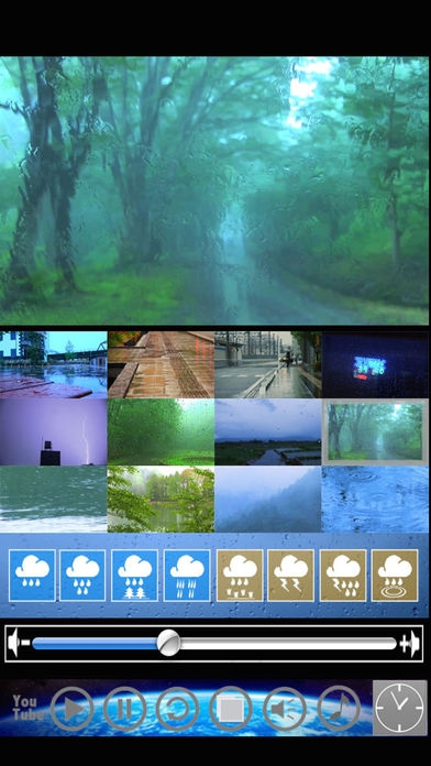 「雨の風景と雨音・音楽をミックス"Rain cafe "リラックス＆ヒーリング」のスクリーンショット 2枚目