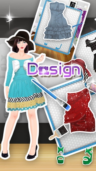 「ファッションデザイン＆ドレスアップ - 女の子ゲーム」のスクリーンショット 3枚目
