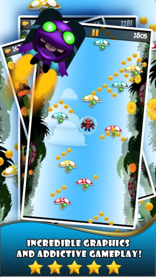「メガモンスタージャンプ - スーパークール嗜癖プラットフォームジャンプゲーム」のスクリーンショット 1枚目