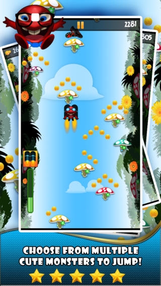 「メガモンスタージャンプ - スーパークール嗜癖プラットフォームジャンプゲーム」のスクリーンショット 2枚目