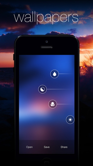 「Blurify - Create custom blurred iOS 7 style background wallpapers」のスクリーンショット 3枚目