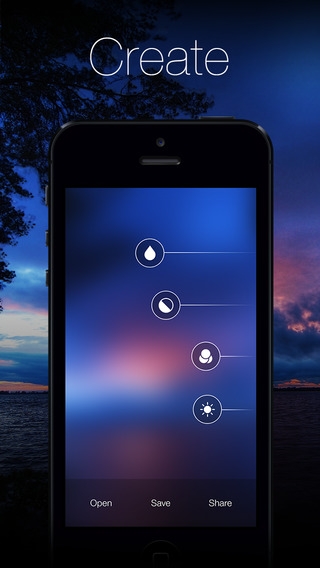 「Blurify - Create custom blurred iOS 7 style background wallpapers」のスクリーンショット 1枚目