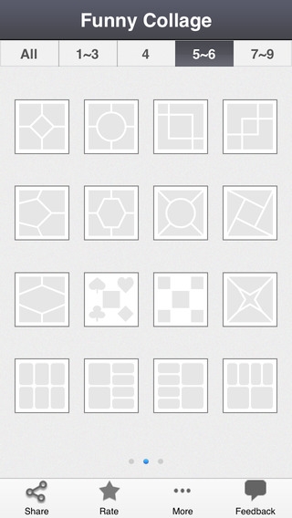 「Funny Collage - 無料の写真のコラージュ+PICエディタ+絵グリッド+面白いステッカー+クールテキスト」のスクリーンショット 3枚目