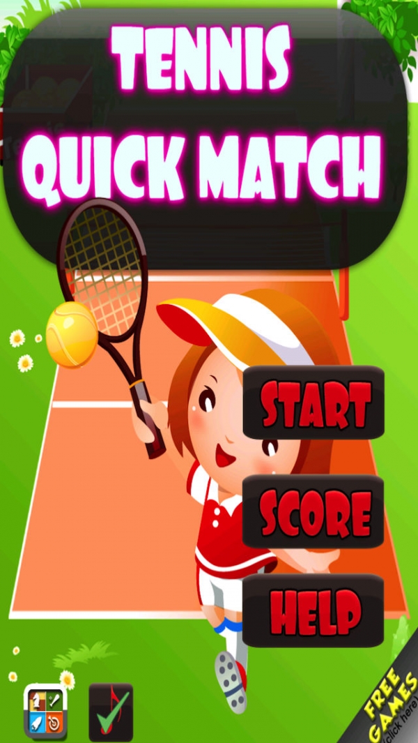 「アクション テニス チャレンジ ゲーム： 無料スポーツ ゲーム: 最高 楽しい iphone と ipad 用アプリ」のスクリーンショット 1枚目