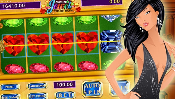 「カジノのスロット マシンのゲームを宝石します。無料ギャンブル ゲーム： 楽しい iphone と計算されたアプリケーション」のスクリーンショット 2枚目