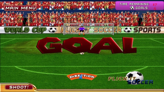 「サッカー無料ゲームをフリックします。 - Flick It Soccer Free Game」のスクリーンショット 3枚目