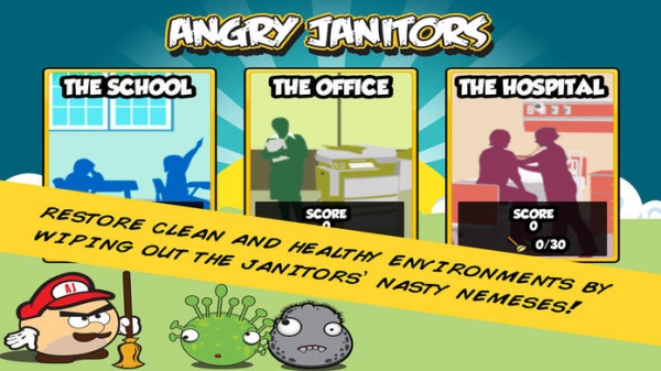 「Angry Janitors」のスクリーンショット 1枚目