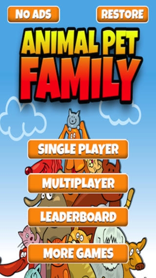 「動物のペット家族のパズル - かわいいマッチ3マニアゲーム」のスクリーンショット 2枚目