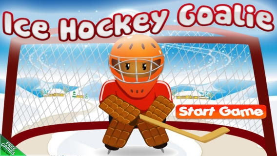 「アイス ホッケーのゴールキーパーの無料ゲーム - Ice Hockey Goalie Free Game」のスクリーンショット 1枚目