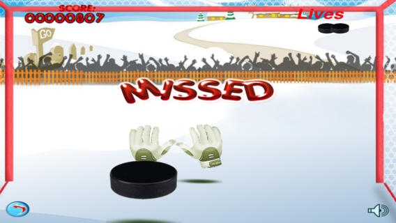 「アイス ホッケーのゴールキーパーの無料ゲーム - Ice Hockey Goalie Free Game」のスクリーンショット 3枚目